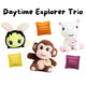 Daytime Explorer Trio 🐝🐒🐨 Inspire Openness & Exploration